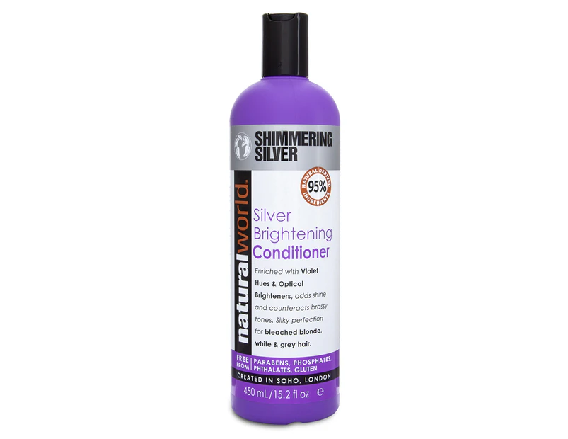 Natural World Shimmering Silver Brightening Conditioner 450mL