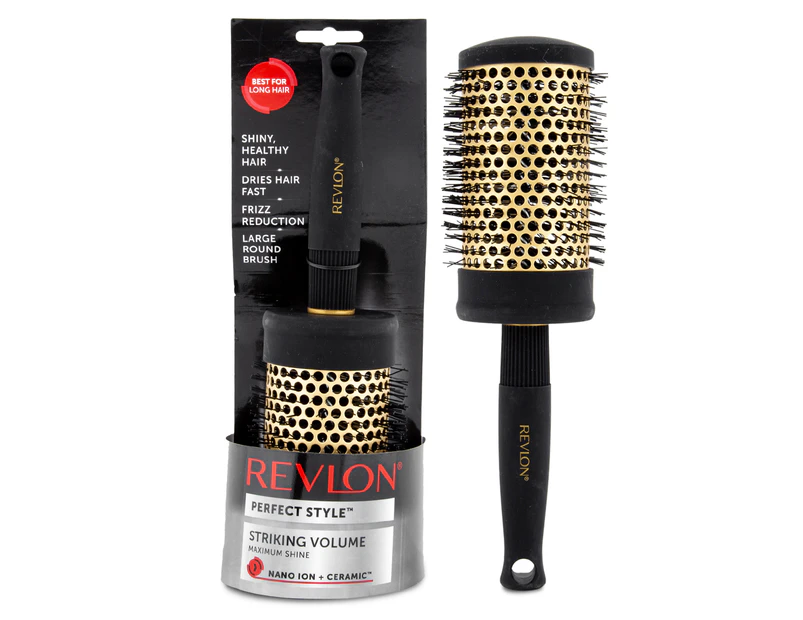 Revlon Perfect Style Striking Volume Hairbrush - Black/Gold