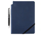 Cross A5 Journal & Stratford Pen Gift Set - Navy/Matte Black