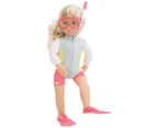 Our Generation Deluxe Surfer Doll with Book - Coral