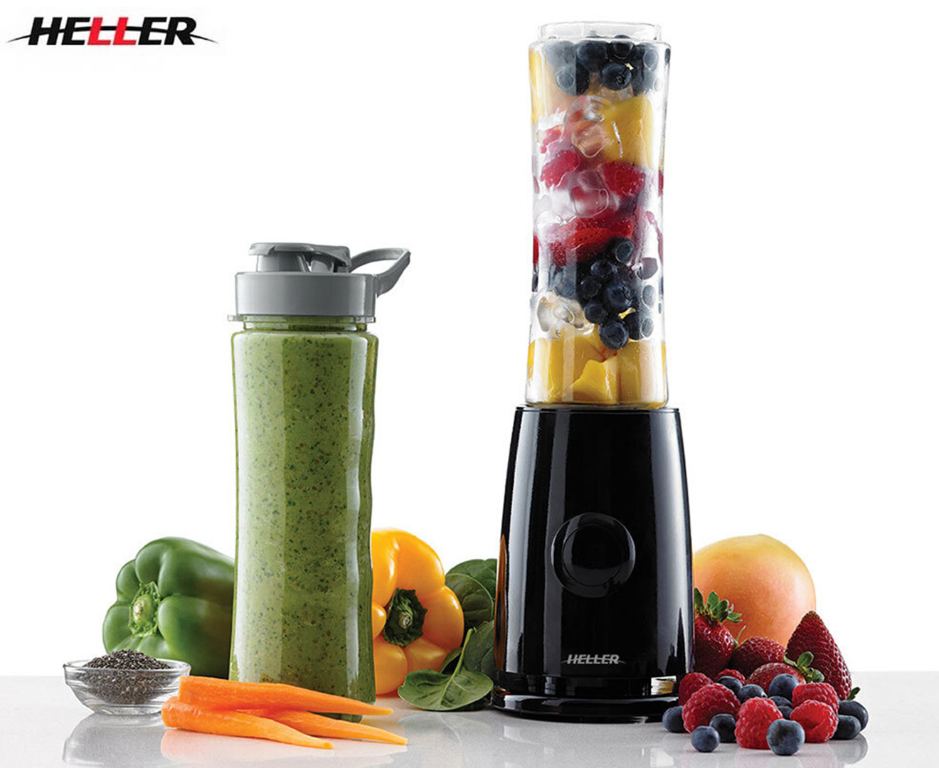 Heller Superfoods 2 Go Mini Blender & Bottles | Catch.co.nz