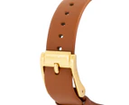 Michael Kors Women's 38mm Pyper Leather Watch - Brown/Gold/White