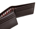 Ben Sherman L-Fold Leather Wallet - Dark Brown