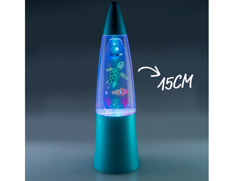 Sea Life Shake & Shine Colour Changing LED Mini Lamp - Metallic Blue