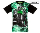 Star Wars Boys' Tee / T-Shirt / Tshirt - Black/Green