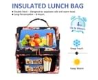 LOKASS Lunch Bags for Women Double Deck Cooler Tote Bag-Blue peony 2