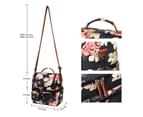 LOKASS Lunch Bags for Women Double Deck Cooler Tote Bag-Blue peony 6