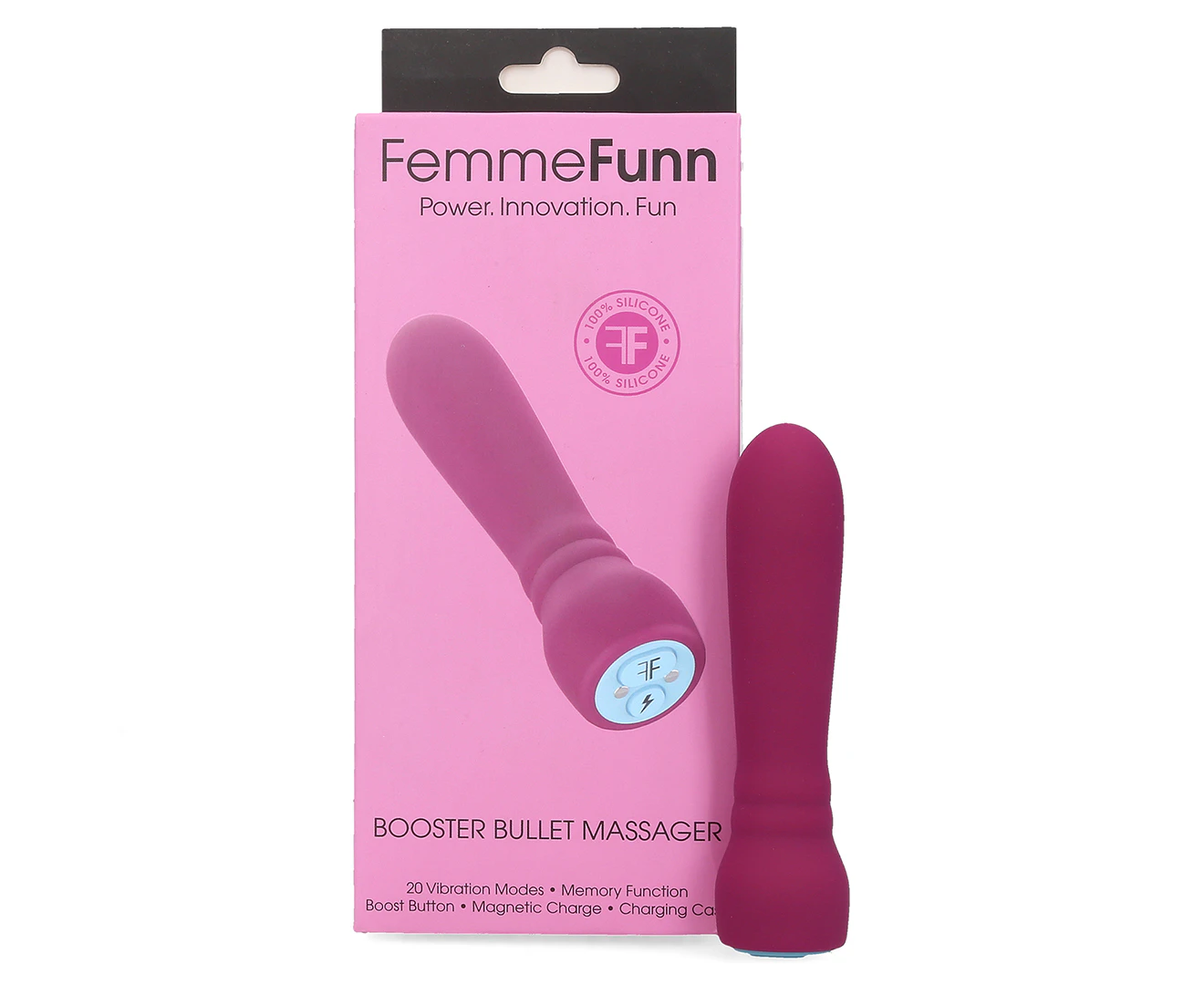 Femme Fun Booster Bullet Vibrator - Fuchsia