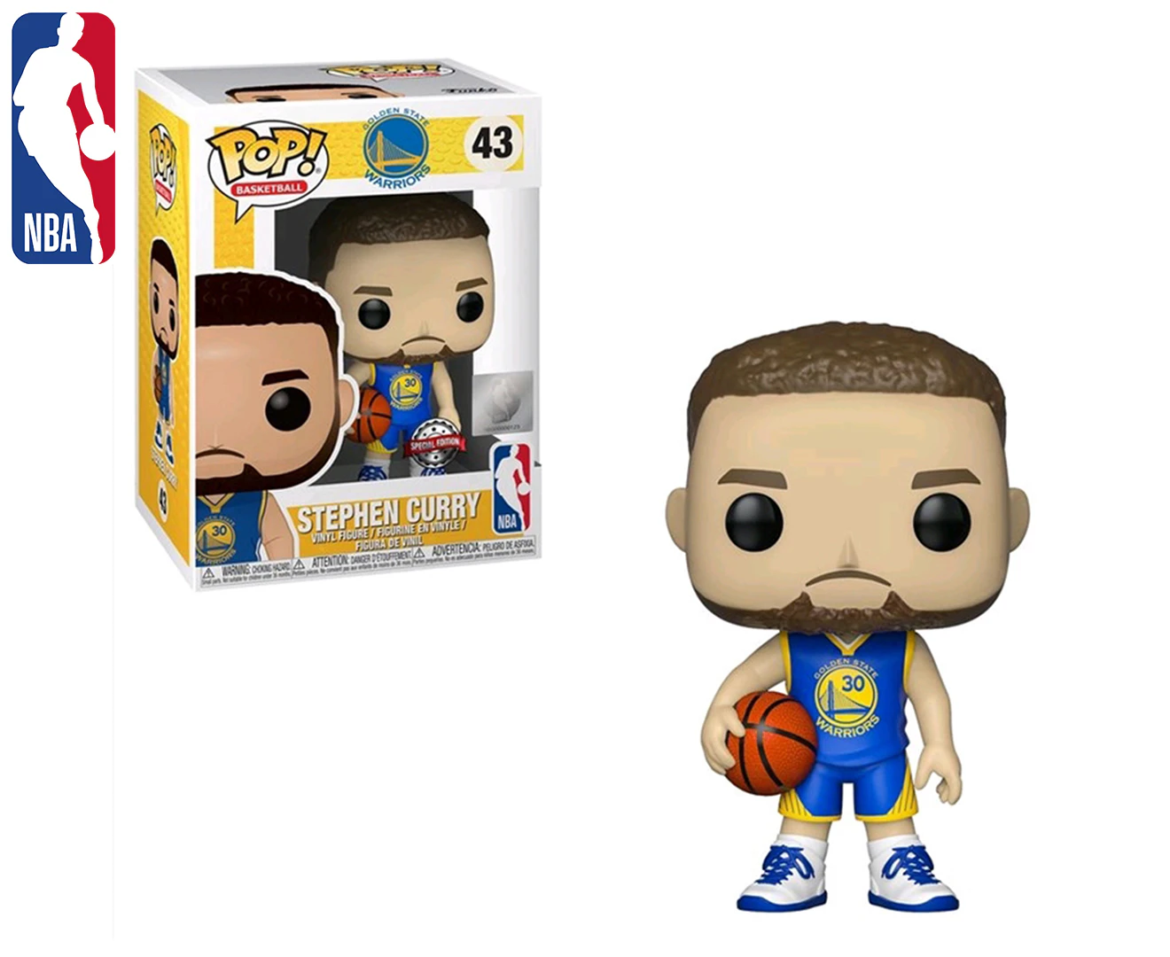 Funko POP! NBA Warriors: Stephen Curry Collectible Vinyl Figure