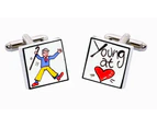 Sonia Spencer bone china Young At Heart Cufflinks