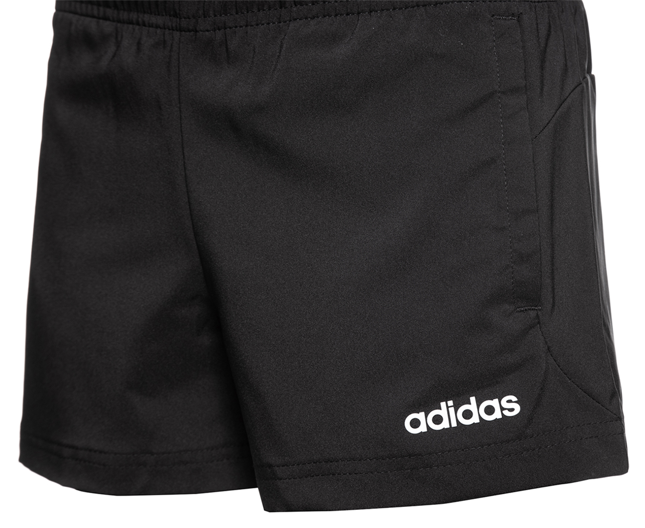Adidas Boys' Essential Plain Chelsea Shorts - Black/White | Catch.com.au