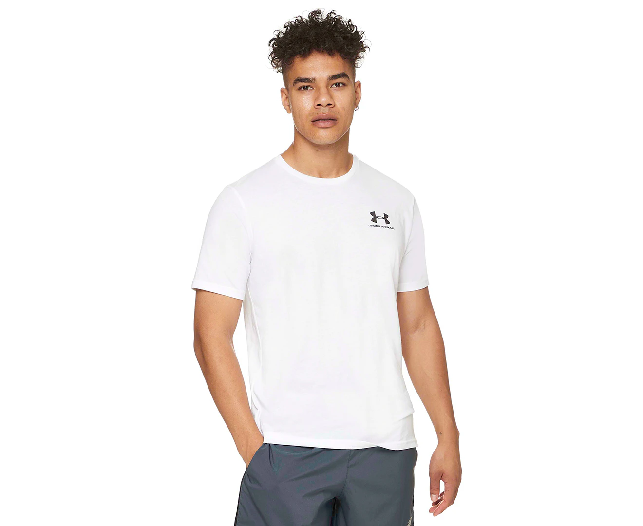 Under Armour Men's Sportstyle Left Chest Graphic Tee / T-Shirt / Tshirt - White