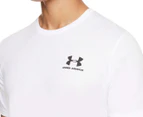 Under Armour Men's Sportstyle Left Chest Graphic Tee / T-Shirt / Tshirt - White