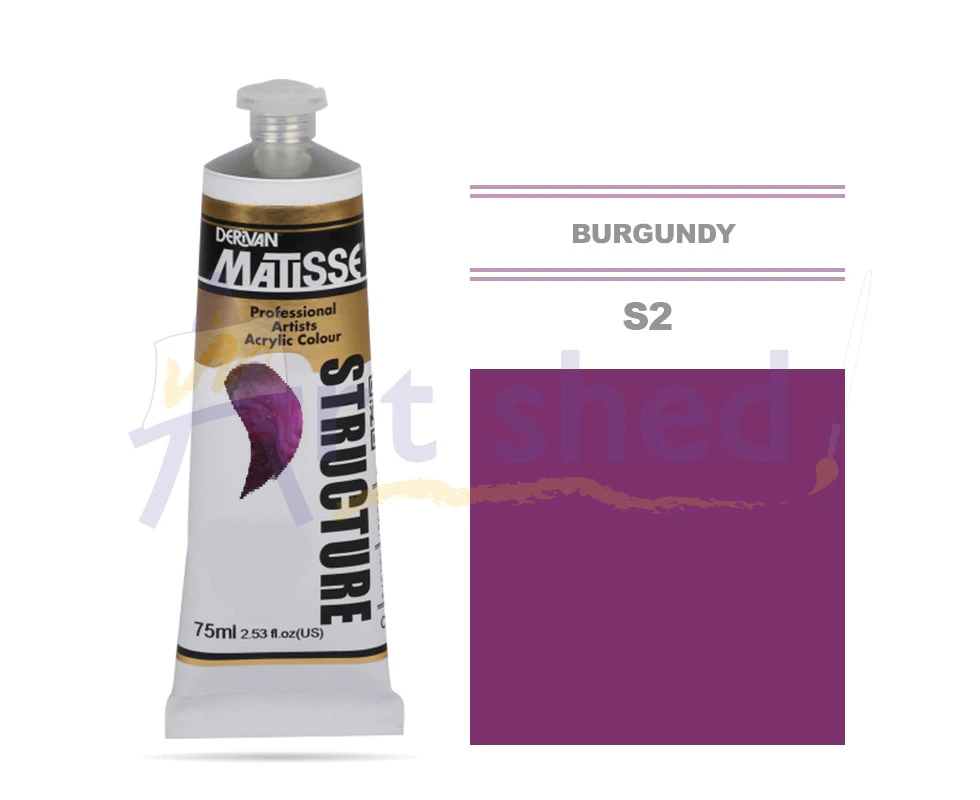 Matisse Structure Paint 75mL - Burgundy