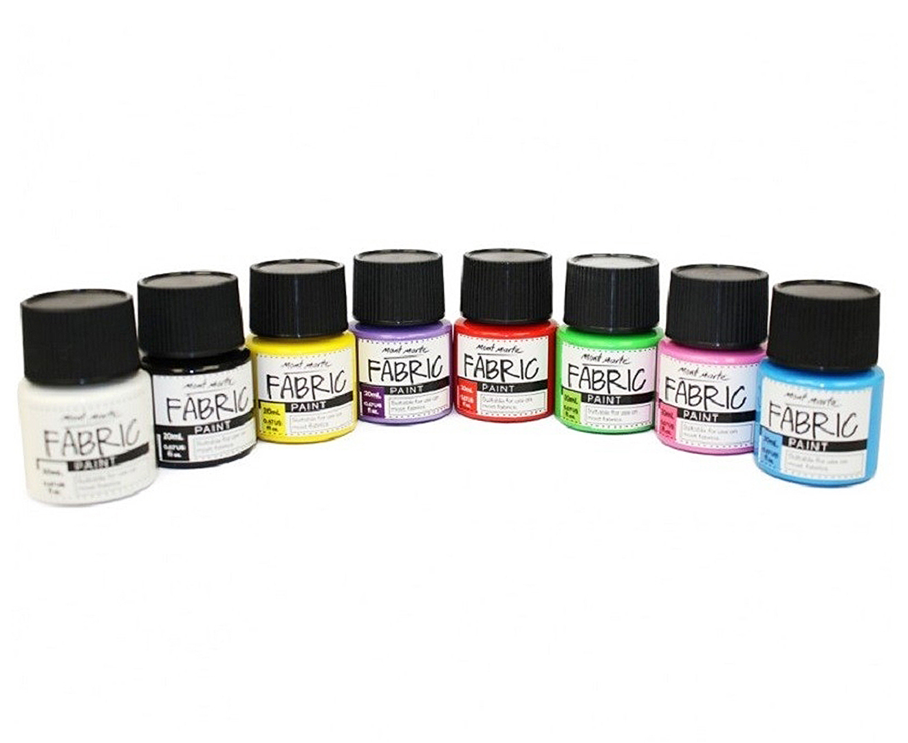 Mont Marte Signature Fabric Paint Set - 20pc x 20ml