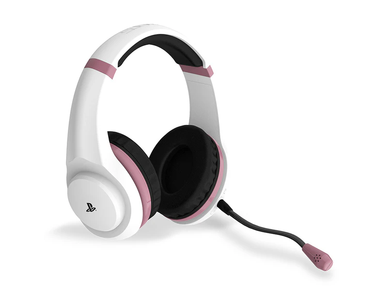 4Gamers PRO4-70 Rose Gold Edition Stereo Gaming Headset (White) for PS4