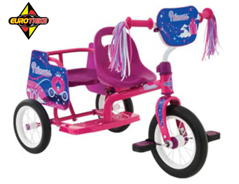 Eurotrike Kids' Tandem Trike Ride On - Pink Princess