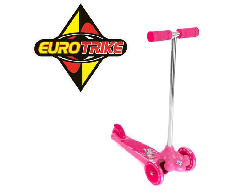 Eurotrike Pink Twist & Roll Tri Scooter