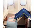 Portable Travel Inflatable Foot Leg Rest Pillow Cushion-Gray