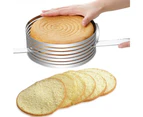 Layer Cake Slicer Adjustable Retractable Stainless Steel Mousse Mold Round Baking Kit Mould Cut Tools