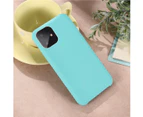 SDB for iPhone 11 Liquid Silicone Case, Ultra Hybrid Gel Rubber Slim Fit Hybrid Protective Cover for iphone 11 6.1 inch 2019-Light-Blue