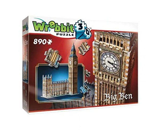 Wrebbit Big Ben and Parliament 3D 890 Piece Jigsaw Puzzle