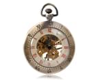 Hand-winding Mechanical Pocket Watch Classic Antique Open Face Roman Number Fob Watches Gift Men 3