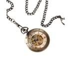 Hand-winding Mechanical Pocket Watch Classic Antique Open Face Roman Number Fob Watches Gift Men 4
