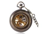 Hand-winding Mechanical Pocket Watch Classic Antique Open Face Roman Number Fob Watches Gift Men 7