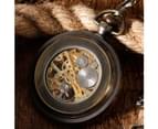 Hand-winding Mechanical Pocket Watch Classic Antique Open Face Roman Number Fob Watches Gift Men 8