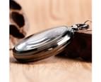 Vintage Pocket Watch Hollow Out Dial Black Hand-winding Mechanical Pendant Watch Gift Men 7