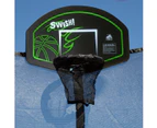 Lifespan Kids HyperJump Swish Trampoline Basketball Hoop - Black/Green/White