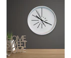 White Clock Minimalistic Dots Design, home decoration, hallway, living room deco