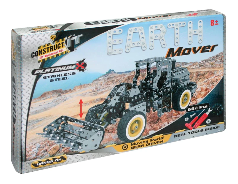 Construct It 682-Piece Platinum X Earth Mover