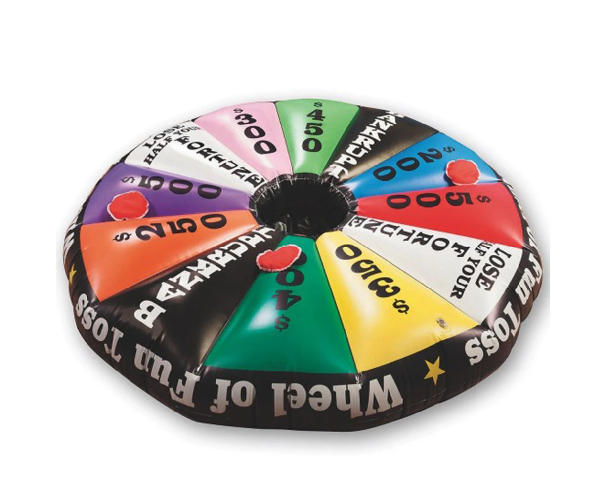 Wheel of Fun Giant Inflatable Toss Game.