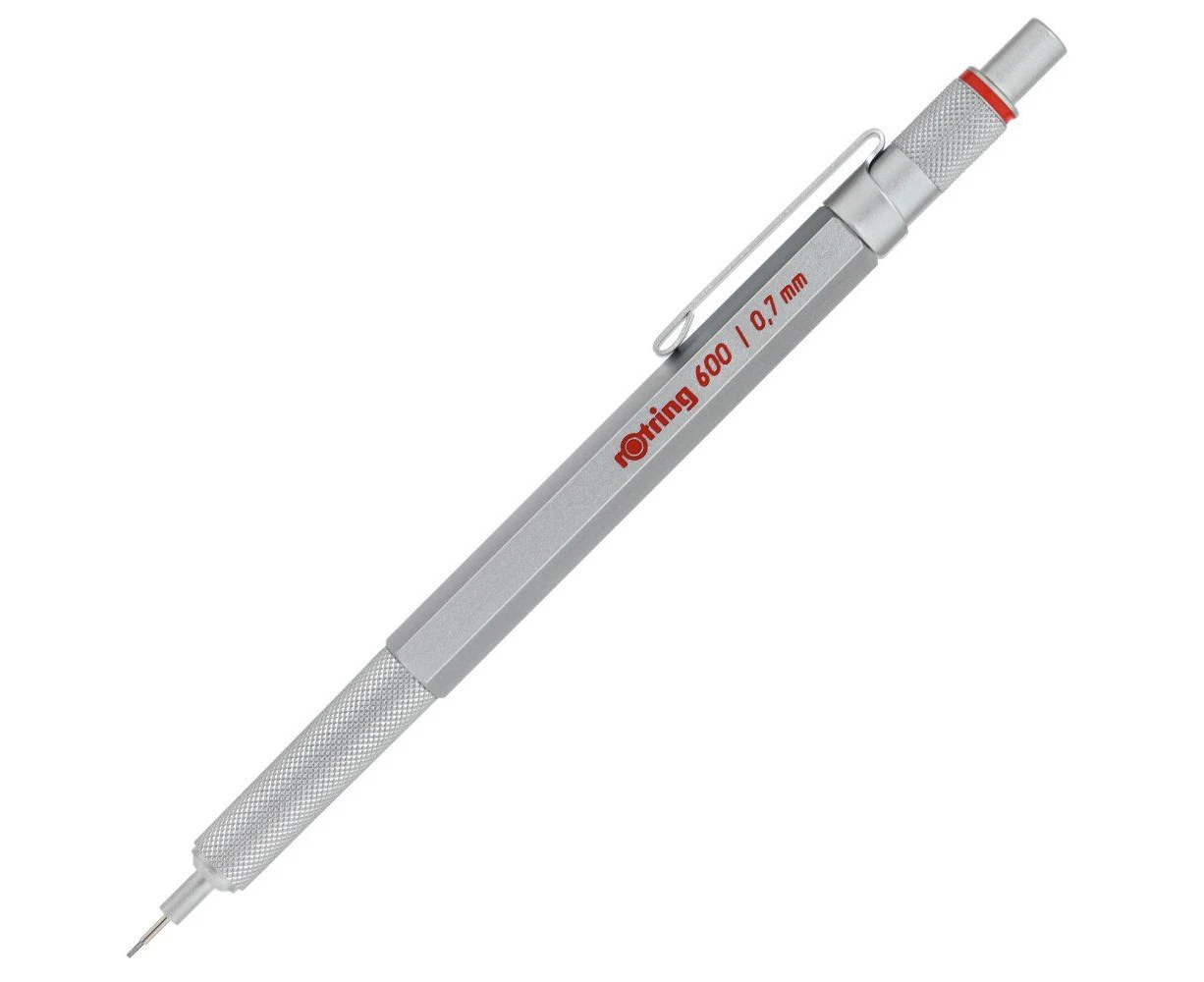 Rotring Mechanical Pencil 600 Series Silver 0.7mm