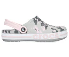 Crocs Bayaband Clog Sandals - Light Grey/Barely Pink