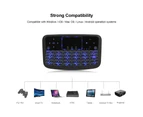A36 Mini Wireless 4 Color Backlit Keyboard - Black