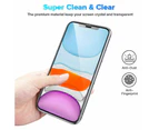 For Apple iPhone 11 6.1" Full Coverage 9H Tempered Glass Screen Protector - Black