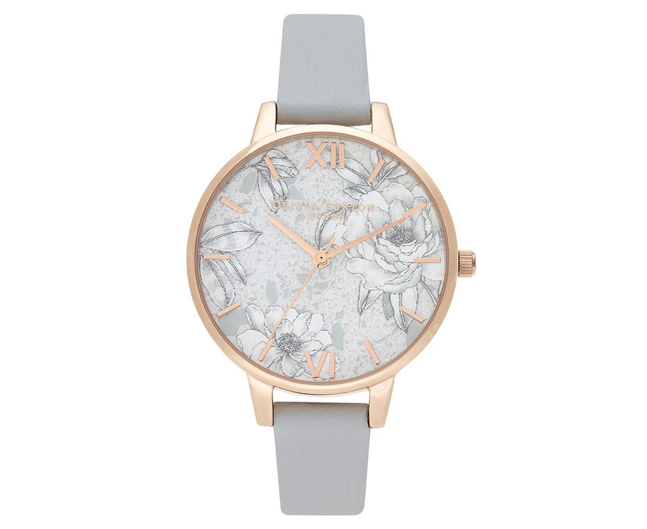 Olivia Burton Ob16tz01 Womens Grey Watch Quartz 34mm