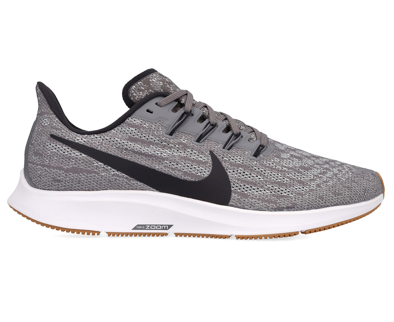 Nike Men's Air Zoom Pegasus 36 Running Shoes - Gunsmoke/Oil Grey/White ...