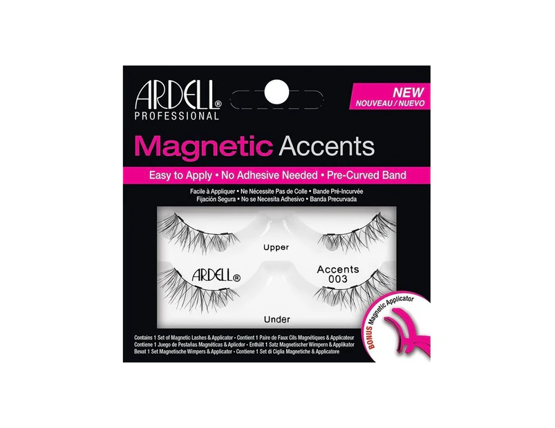 Ardell Magnetic Accents 003 False Lashes + Lash Applicator