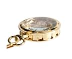 Men's Golden Transparent Case Pocket Watch Manual Mechanical Pendant Chain Clock 5