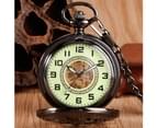 Vintage Pocket Watch Luxury Luminous Dial Manual Mechanical Watches Gift Men Women 9
