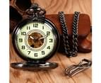 Vintage Pocket Watch Luxury Luminous Dial Manual Mechanical Watches Gift Men Women 10