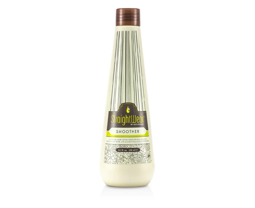 Macadamia Oil Natural Oil Straightwear Smoother Straightening Solution by Macadamia Oil for Unisex - 8.5 oz Smoother