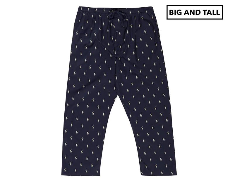 Polo Ralph Lauren Men's Big & Tall Pyjama Pants - Navy/Cream