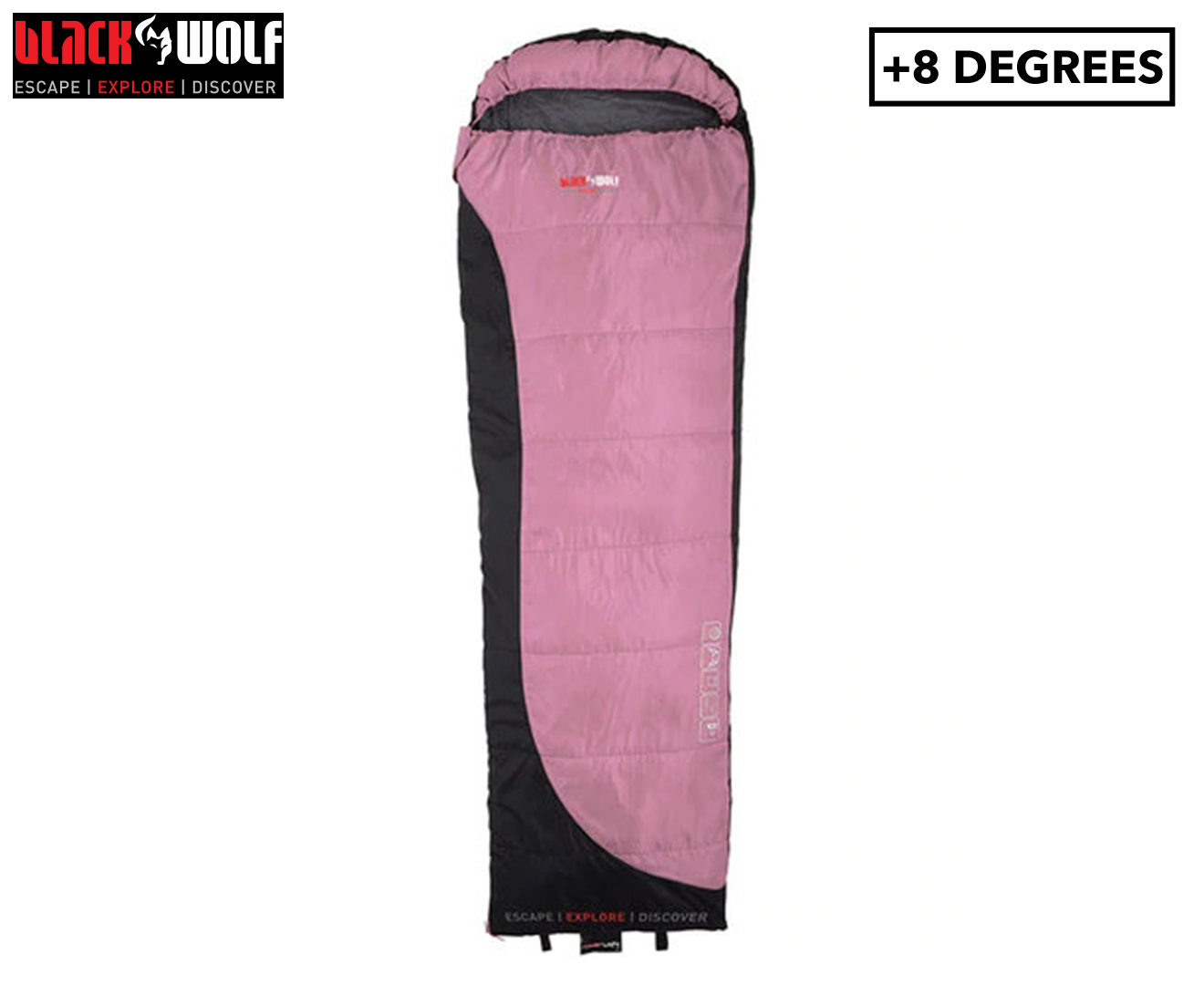 BlackWolf Backpacker 100 Single Sleeping Bag - Pink | www.semashow.com