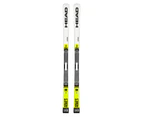 Head World Cup Rebels Ispeed RP Evo 14 Alpine Racing Skis White/Black/Neon - Yellow