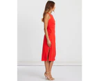 Chancery Women's Sophie Ruched Dress - Coral